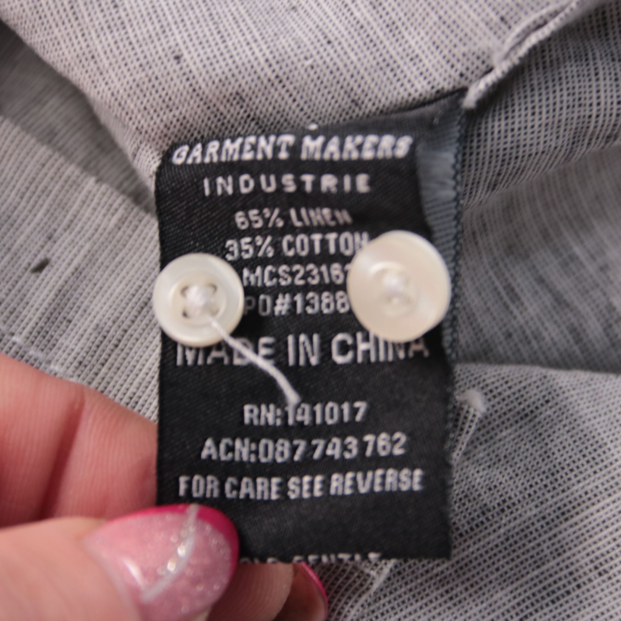 рубашка Garment Makers Industrie